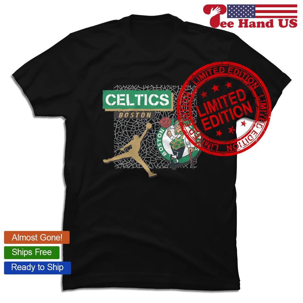 Boston Celtics Jordan Jump man shirt
