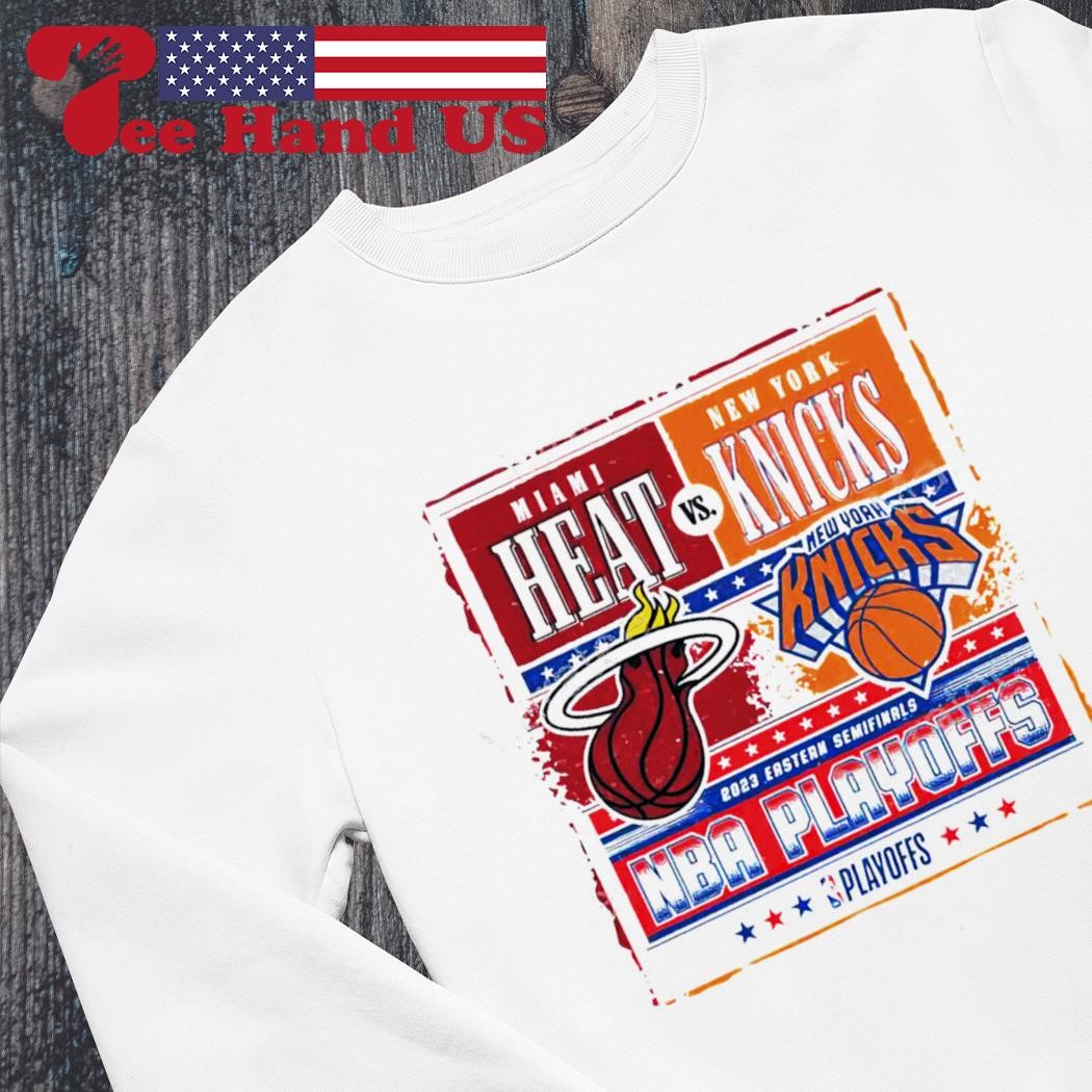 Miami Heat Vs New York Knicks 2023 eastern semifinals NBA playoff shirt -  Limotees