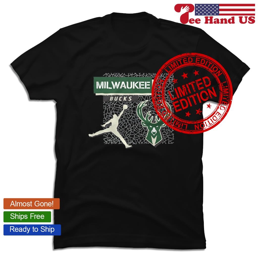 Milwaukee Bucks Jordan Jump man shirt