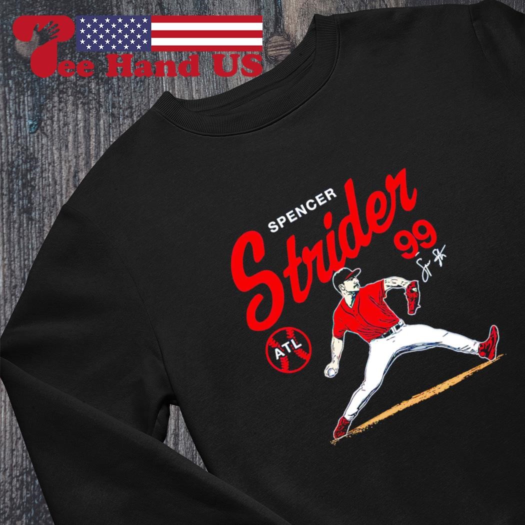 Spencer Strider 99 Atlanta baseball signature shirt