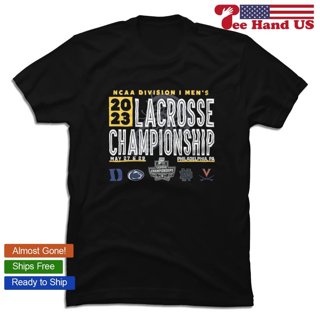 Teams logo 2023 NCAA Division I Men's Lacrosse Championship shirt