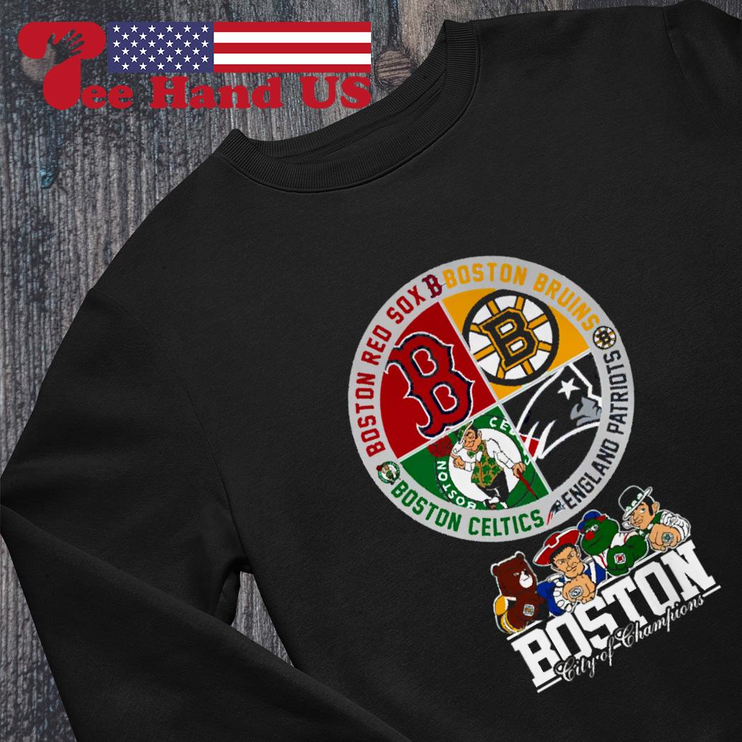 Boston city of champions Bruins Patriots Red Sox Celtics logo shirt, hoodie,  sweater and v-neck t-shirt