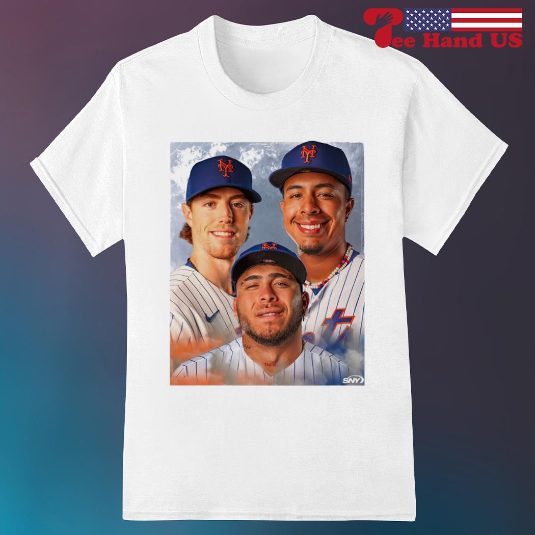 Brett Baty and Francisco Álvarez and Mark Vientos New York Mets shirt