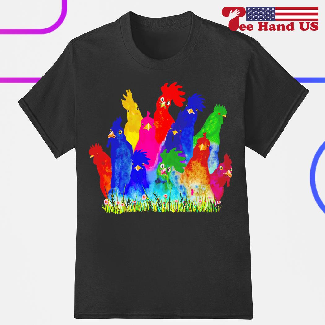 Chicken watercolor shirt