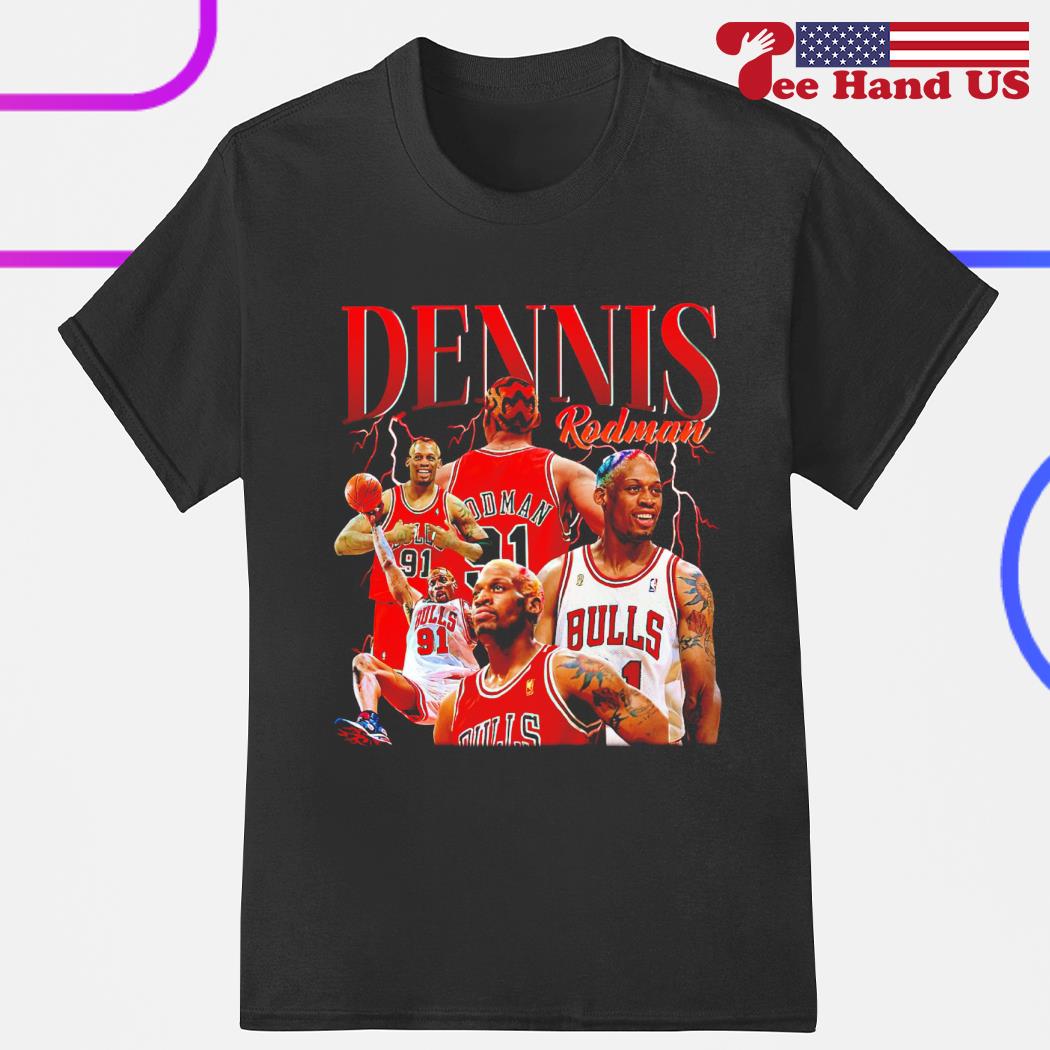 Dennis Rodman 91 Chicago Bulls T-Shirt, hoodie, sweater, long