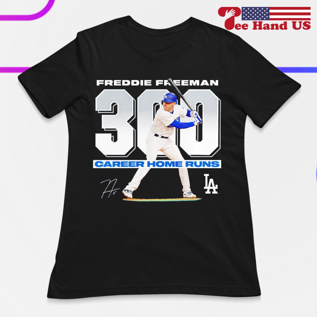 Freddie Freeman Los Angeles Dodgers 300 Career Home Runs T-shirt