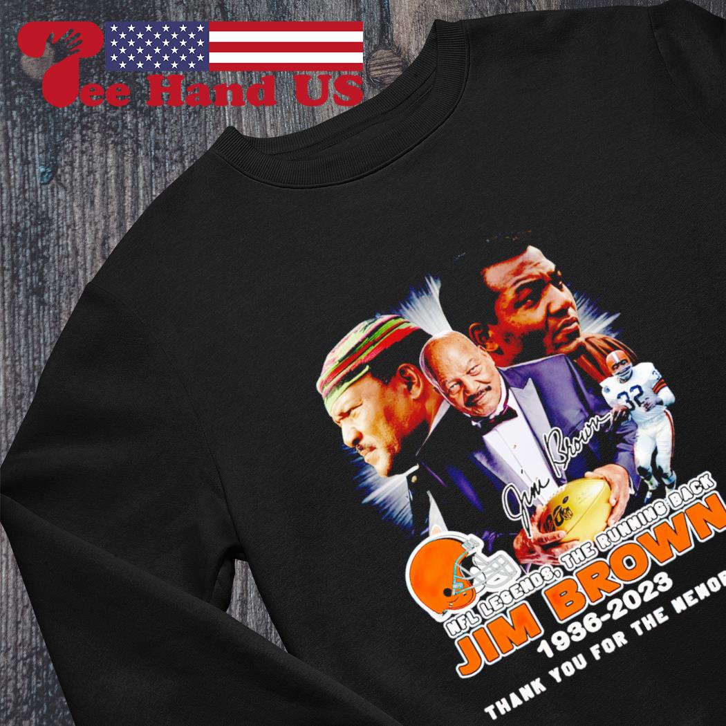 32 Jim Brown 1936–2023 Thank You For The Memories signature Shirt, hoodie,  sweater, long sleeve and tank top