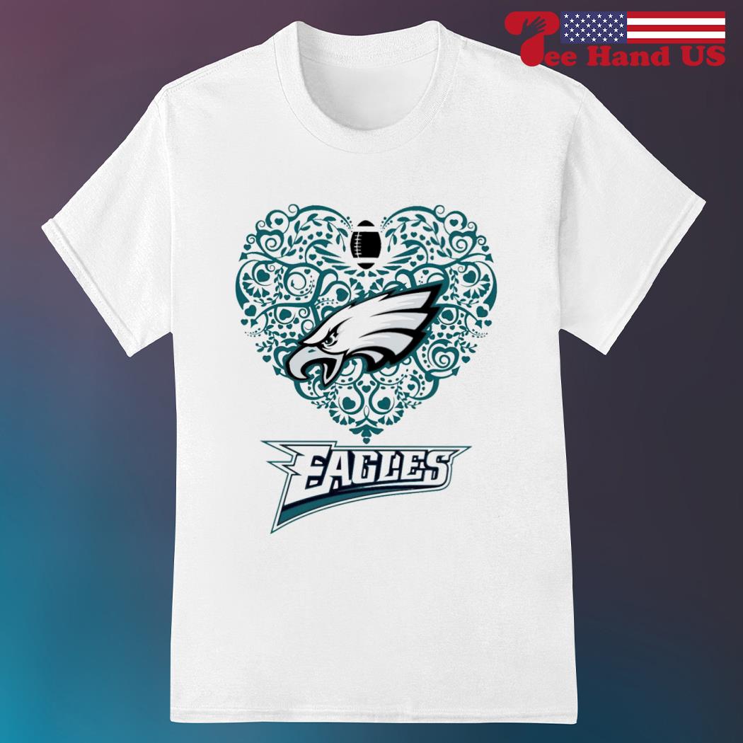 Philadelphie Eagles logo in love shirt