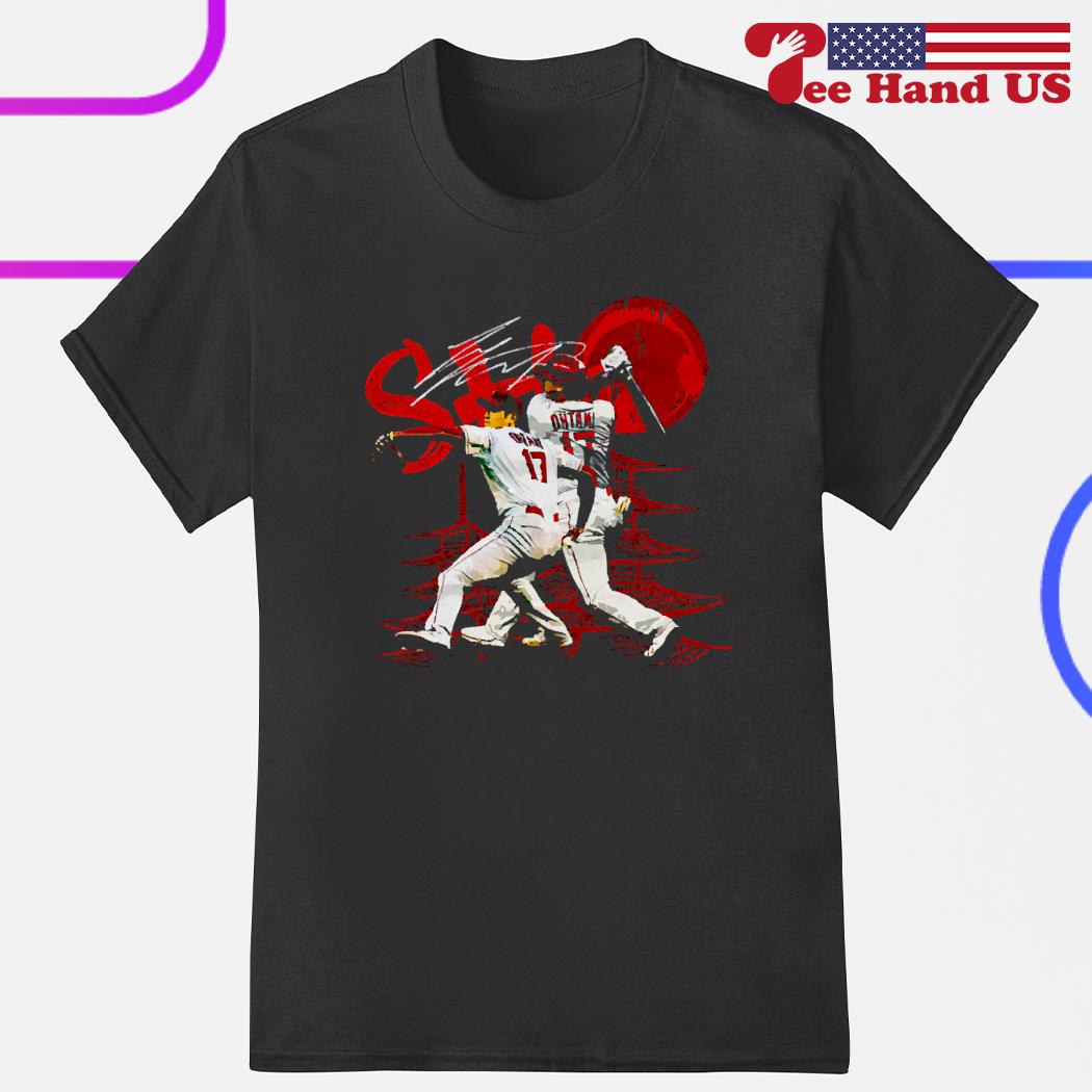 Official ShoheI ohtanI los angeles angels baseball signature T-shirt,  hoodie, tank top, sweater and long sleeve t-shirt