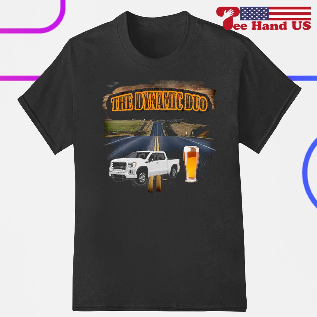 The Dynamic duo car and beer shirt