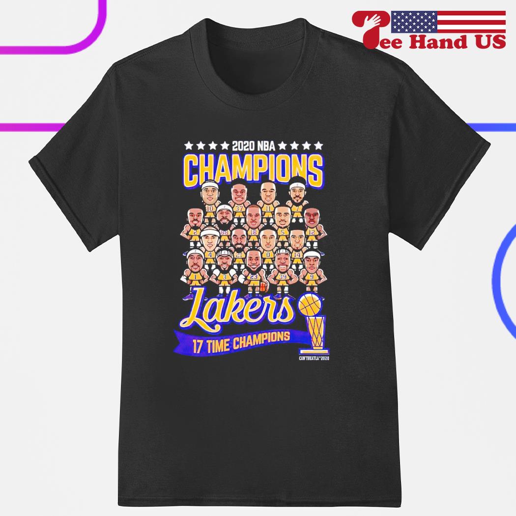 lakers 17 championships shirt
