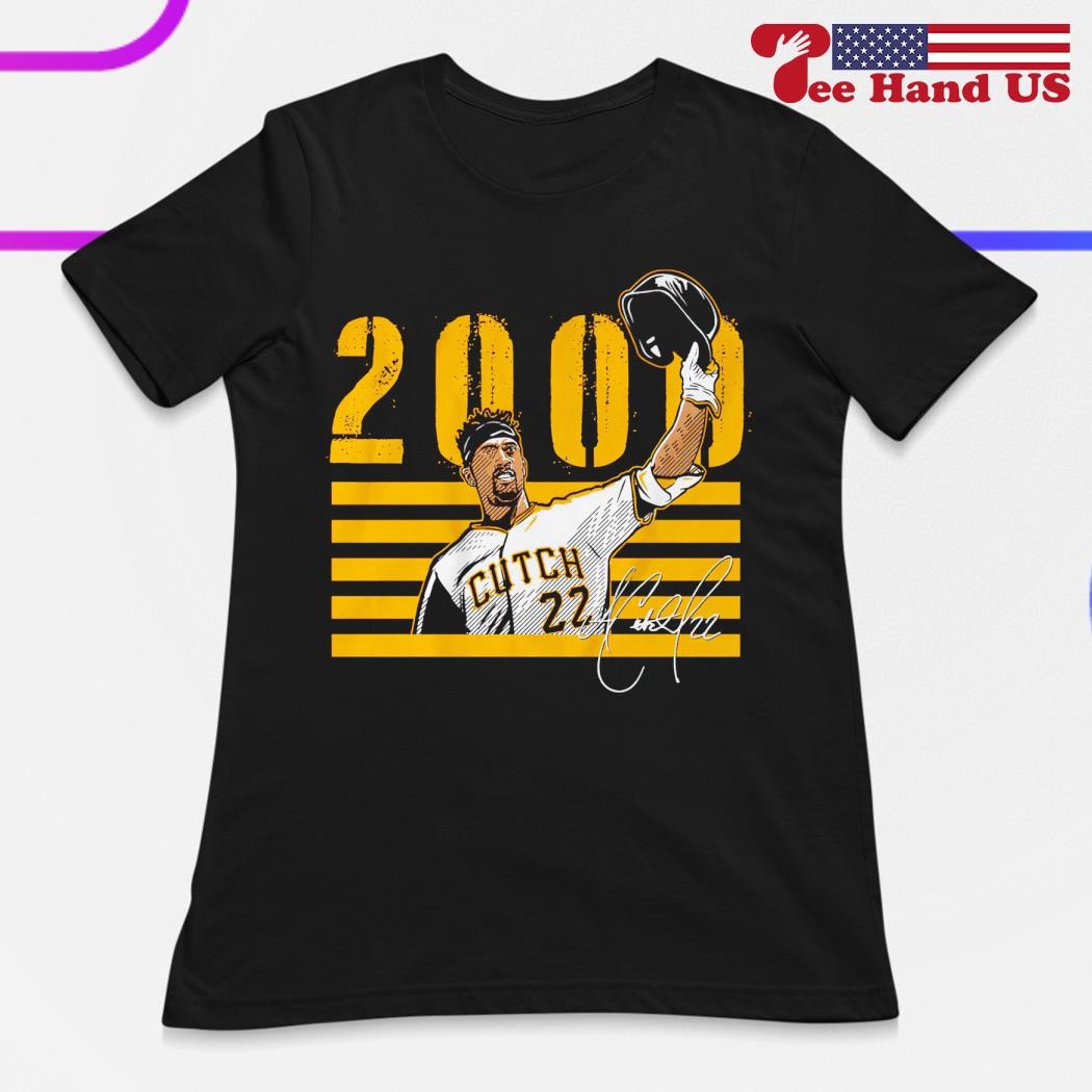 Andrew McCutchen Pittsburgh Pirates 2000 hits signature 2023 shirt