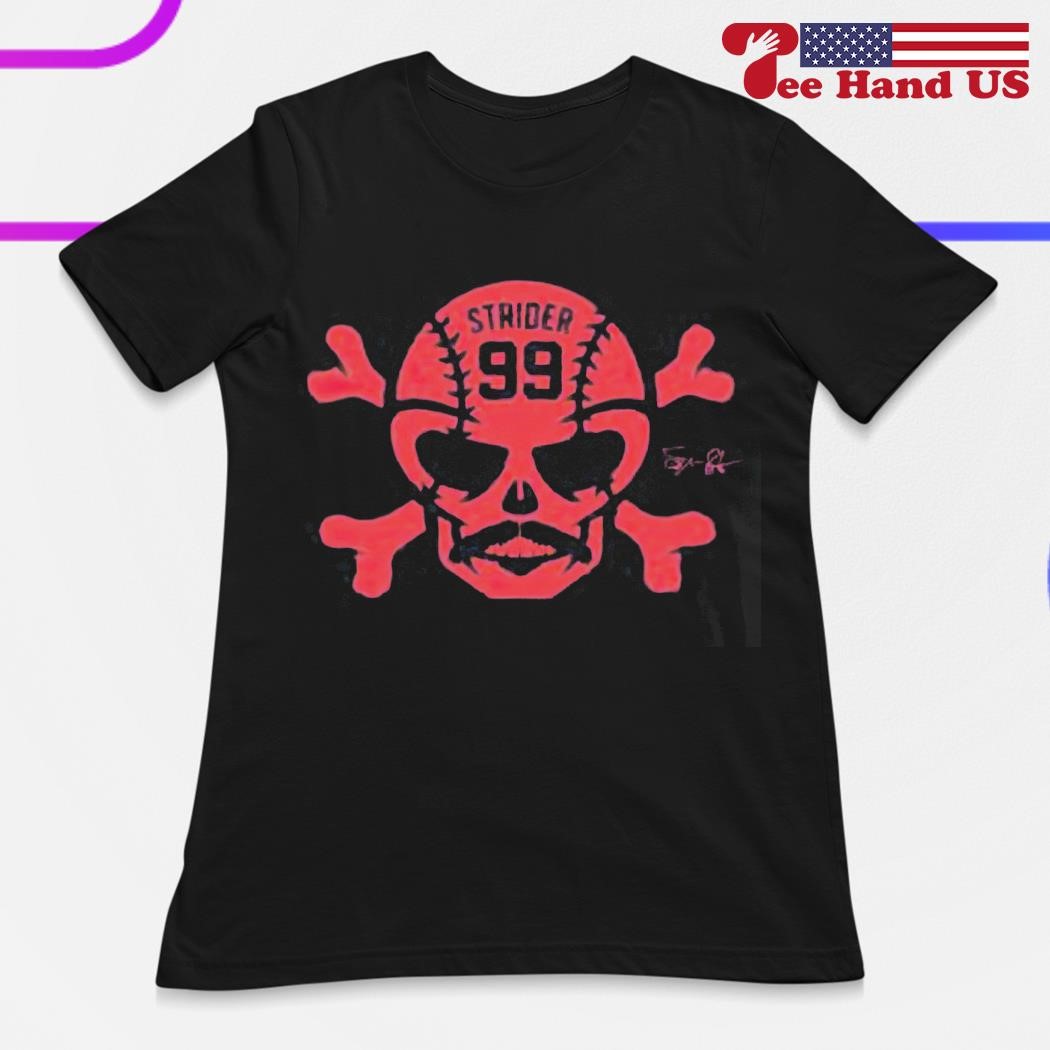 Atlanta Braves Spencer Strider Strider Skull t-shirt by To-Tee