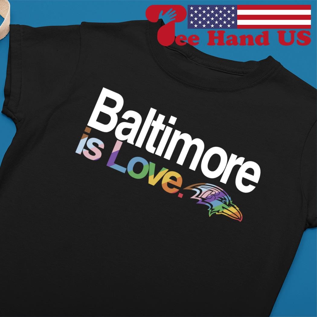 Baltimore Ravens Pride Graphic T-Shirt - White - Mens