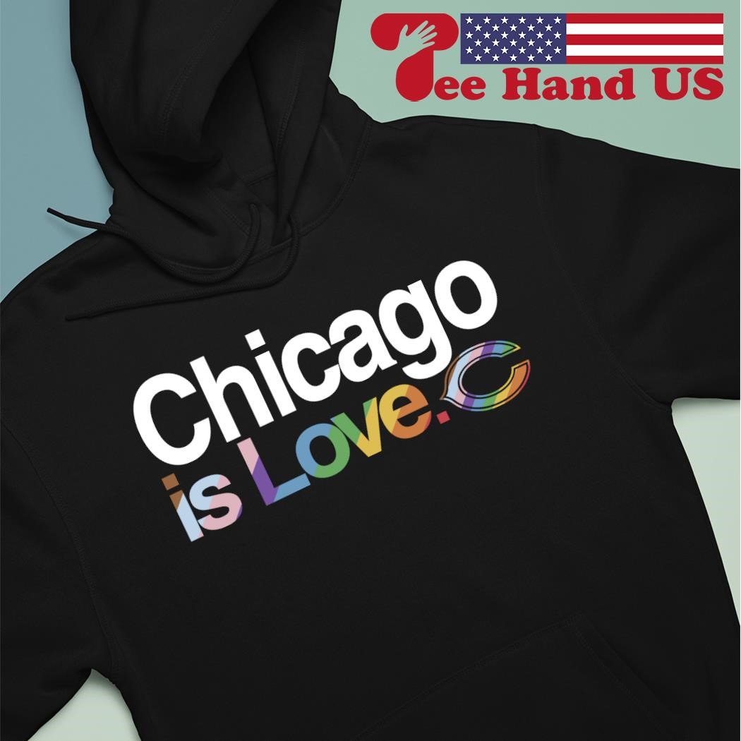 Chicago Bears is love logo black city pride shirt, hoodie, sweater, long  sleeve and tank top