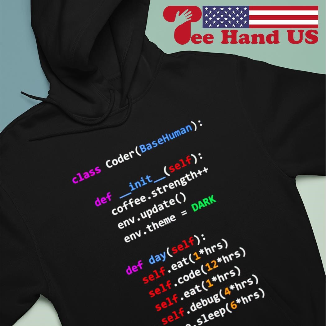 Class coder basehuman def init self coffee strength funny T-shirt, hoodie,  sweater, long sleeve and tank top