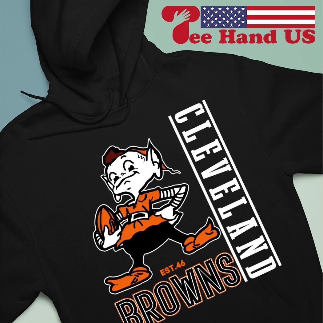 Cleveland Browns mascot logo retro shirt, hoodie, sweater, long sleeve and  tank top