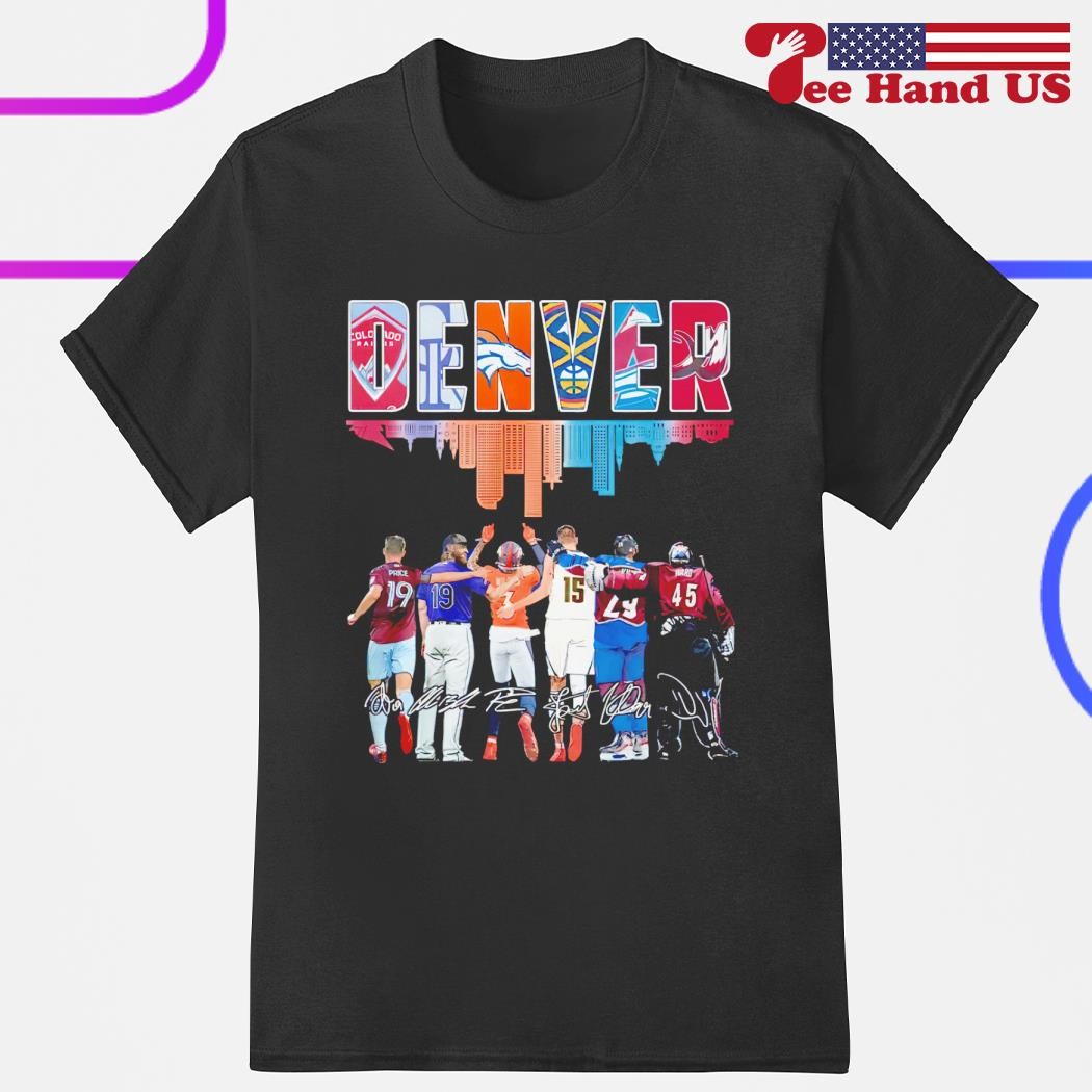 NEW FASHION 2023 Denver Broncos T-shirt Graphic Cartoon player