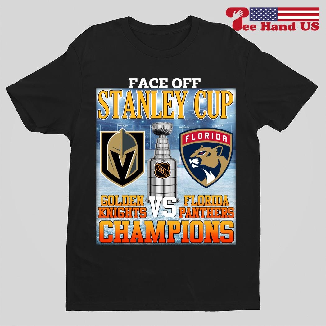 Golden Knights vs Florda Panther face off Stanley Cup Champions shirt hoodie sweater long sleeve and tank top