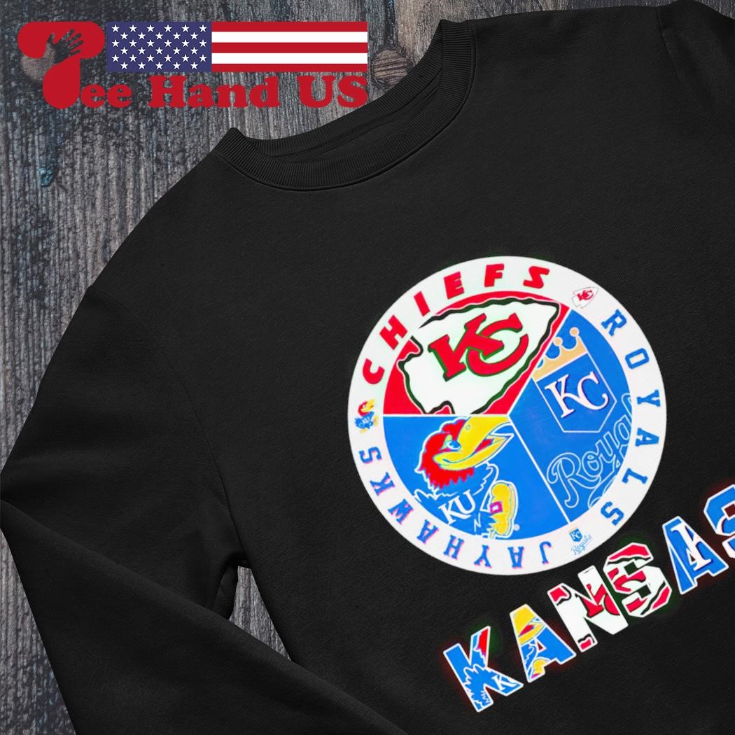 Official Kansas Jayhawks and Kansas City Chiefs and Kansas City Royals  Kansas City of Champions skyline shirt, hoodie, sweater, long sleeve and  tank top