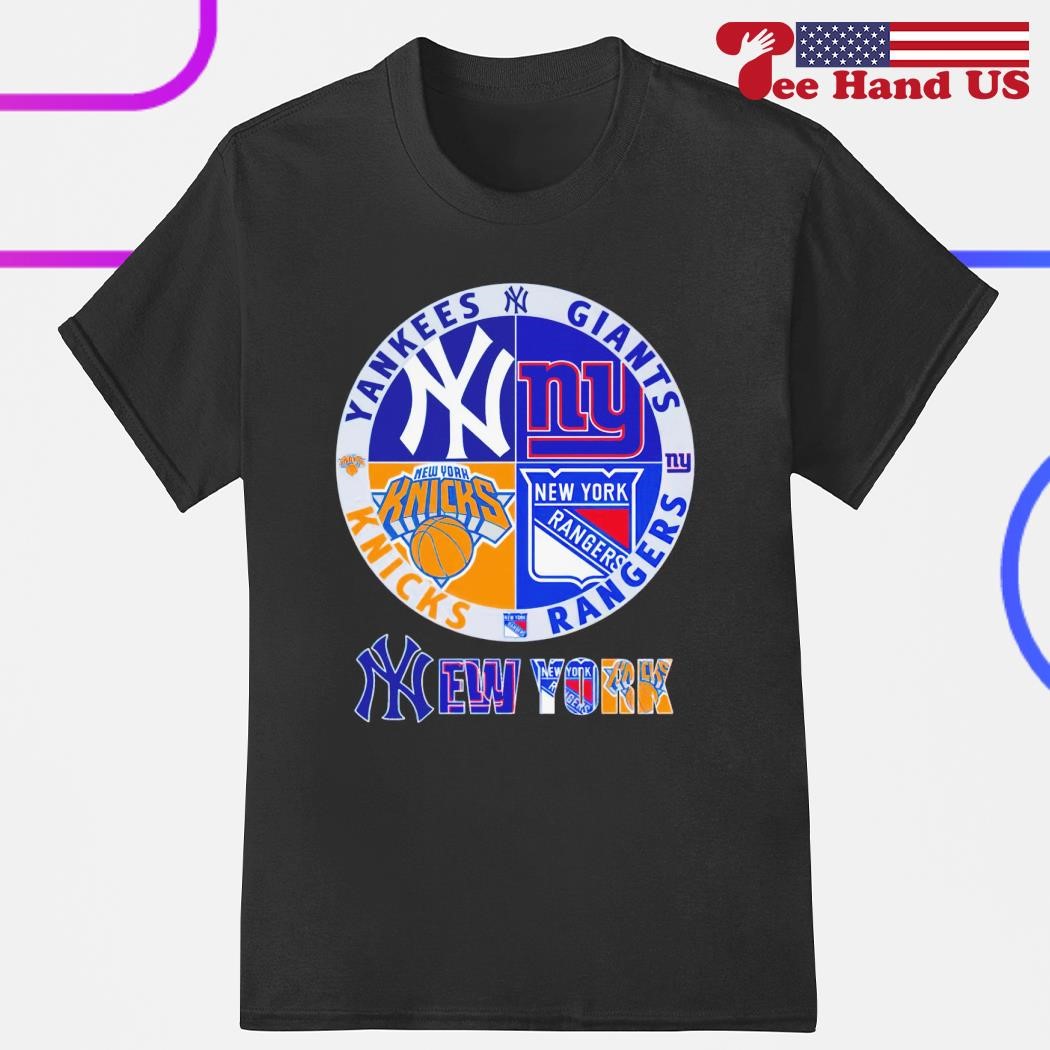 New york knicks rangers yankees giants heart 2023 shirt, hoodie, longsleeve  tee, sweater