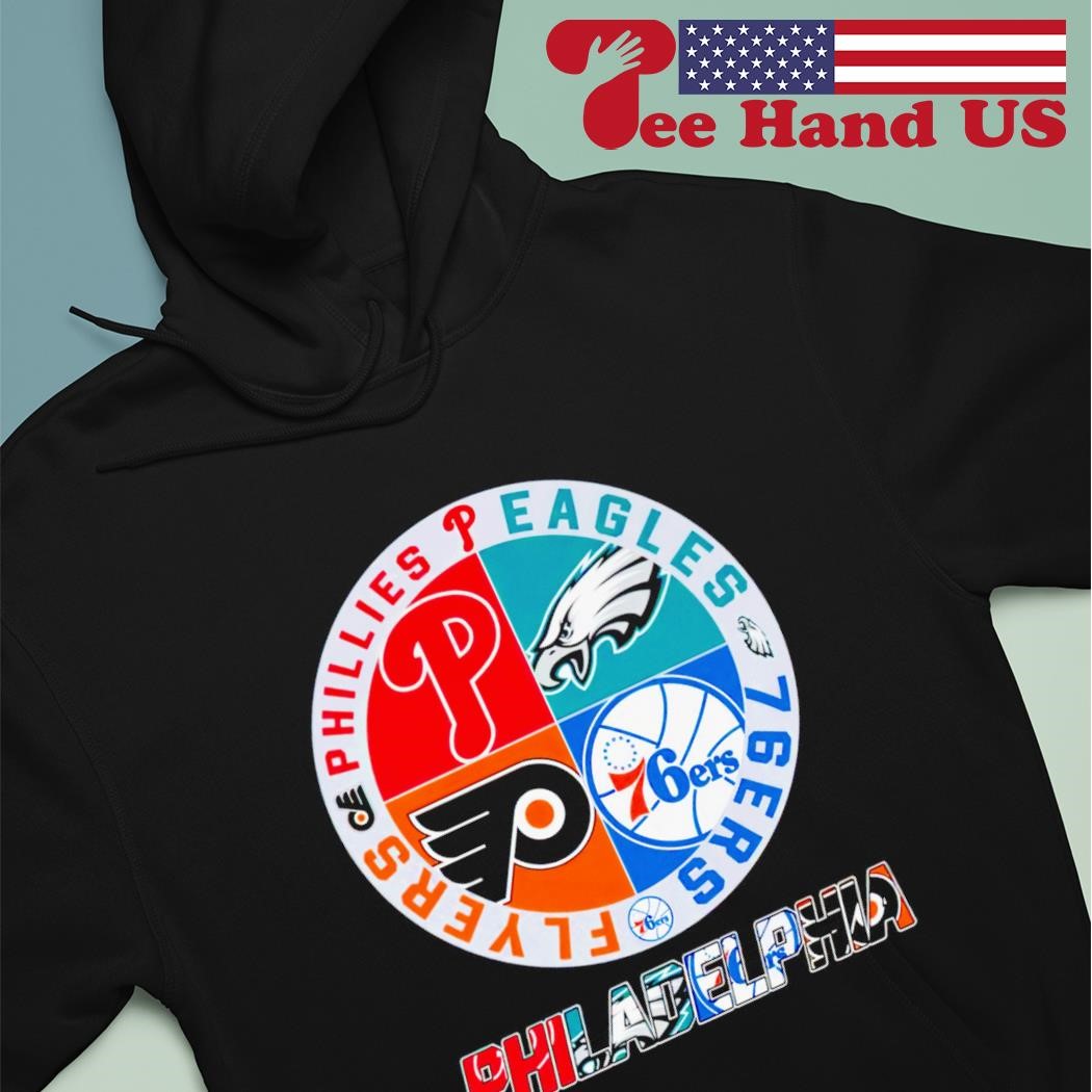 Philadelphia Teams Shirt, Philly Eagles Flyers Sixers Phillies T