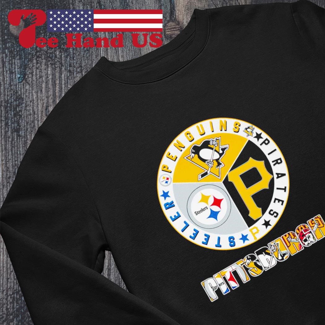 Pittsburgh sport team logos Steelers Penguins Pirates shirt, hoodie,  sweater and v-neck t-shirt