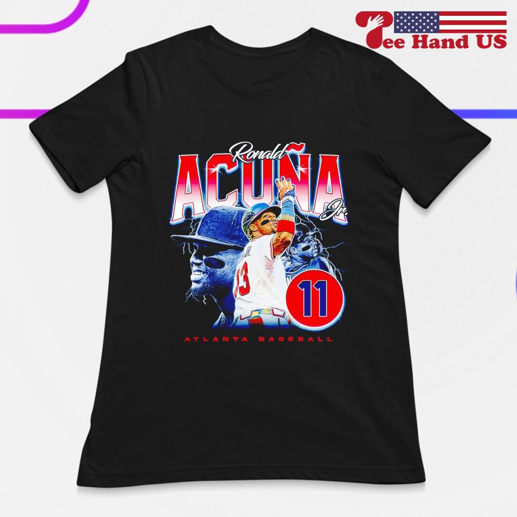 Ronald Acuna Jr Braves Vintage 90s Style T-shirt Ronald Acuna 