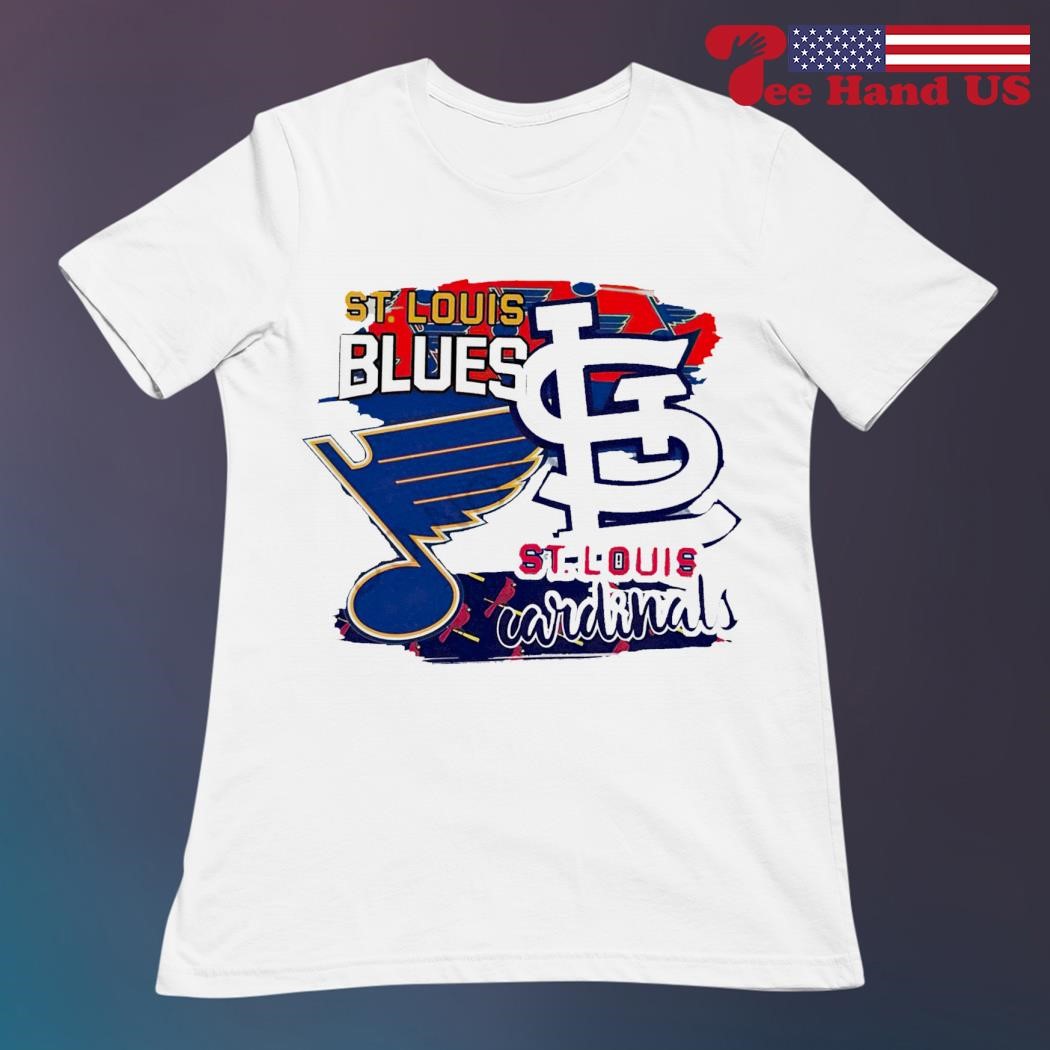 St. Louis Cardinals Red & White Blues St. Louis Blues shirt