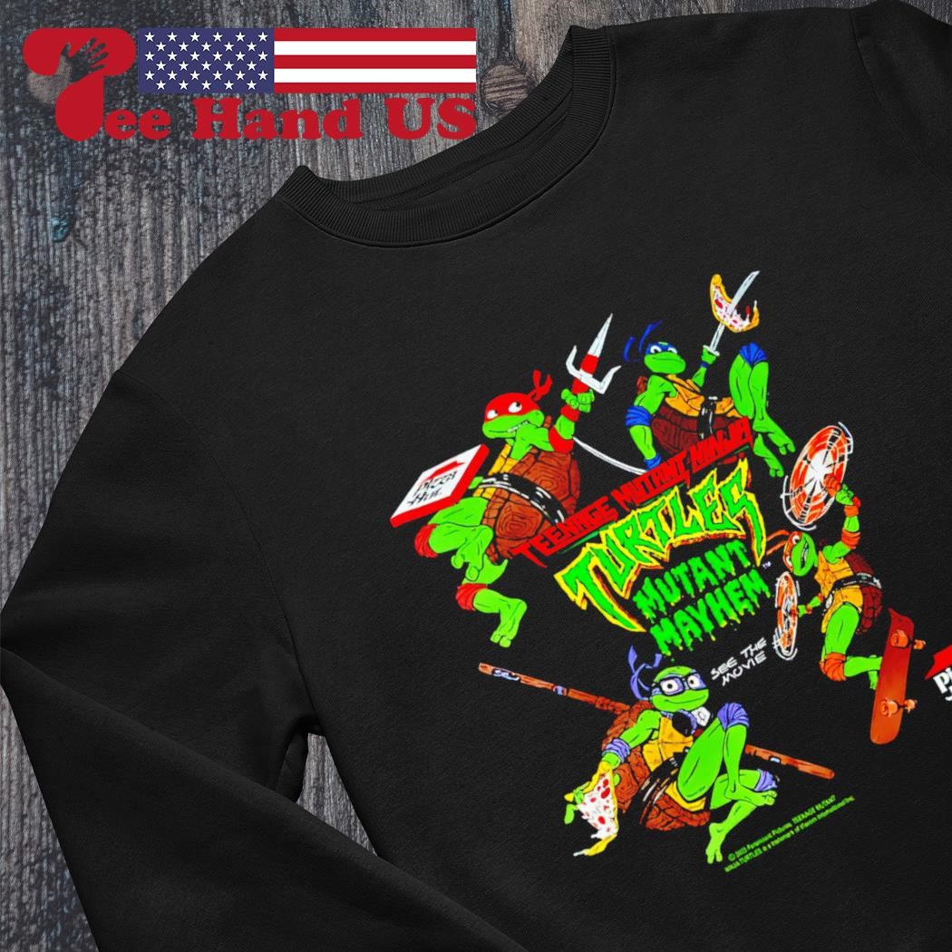 Teenage mutant ninja turtles mutant mayhem black design shirt, hoodie,  sweater, long sleeve and tank top