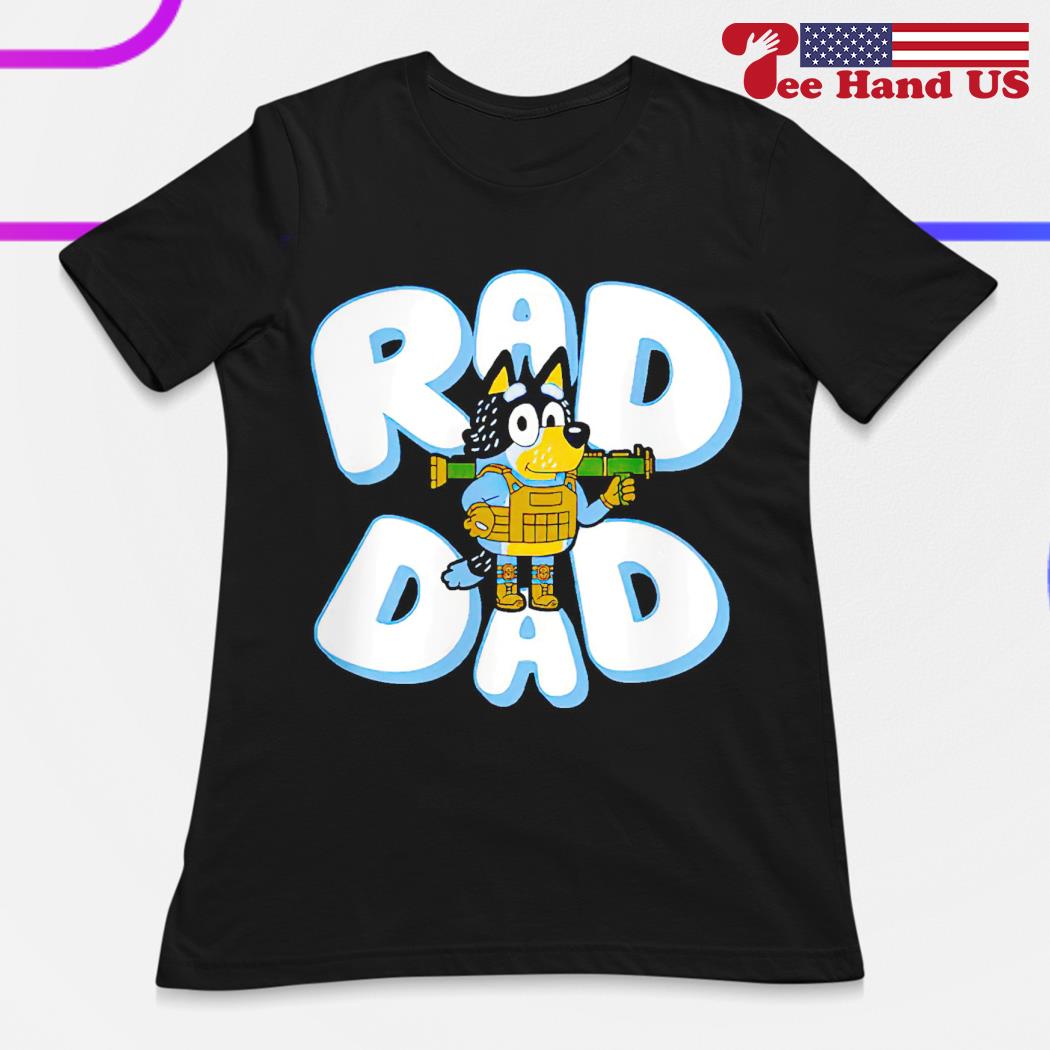 Bluey Dad T Shirt Sweatshirt Hoodie Long Sleeve Bluey Shirts For Adults  Dads Bluey Rad Dad