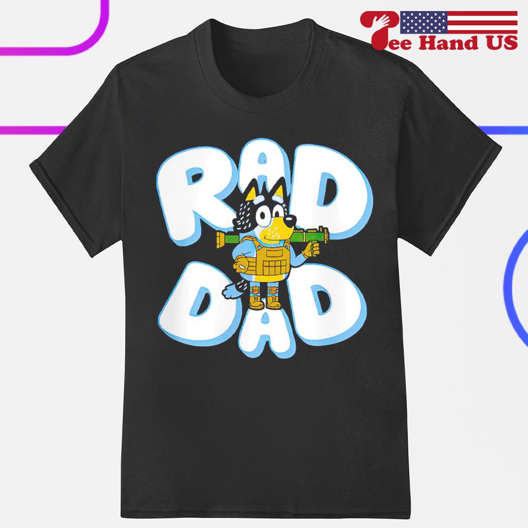 Bluey Dad T Shirt Sweatshirt Hoodie Long Sleeve Bluey Shirts For Adults  Dads Bluey Rad Dad