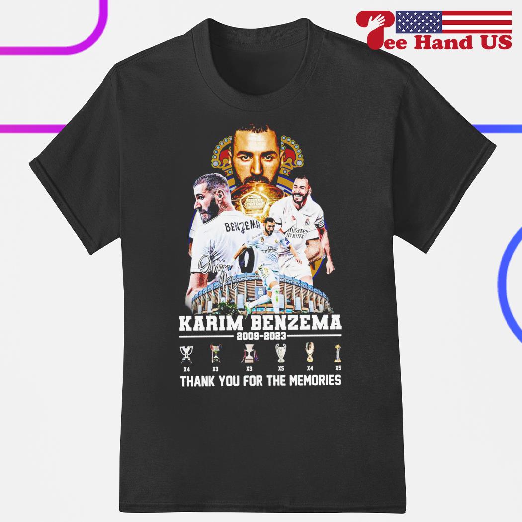 Karim Benzema Real Madrid 2009 – 2023 Thank You For The Memories Shirt,  hoodie, sweater, long sleeve and tank top