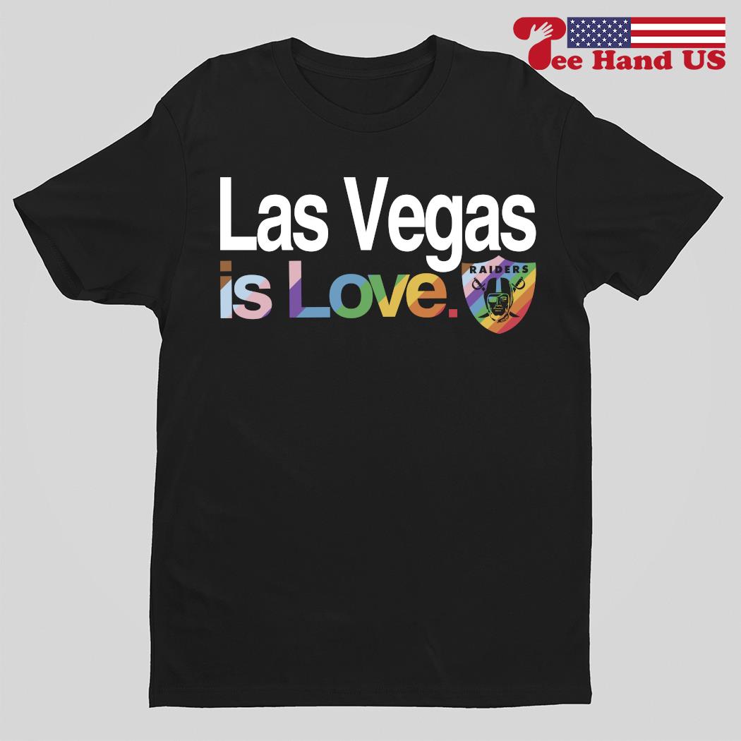 Official Las Vegas Raiders is love city pride team logo shirt, hoodie,  sweater, long sleeve and tank top