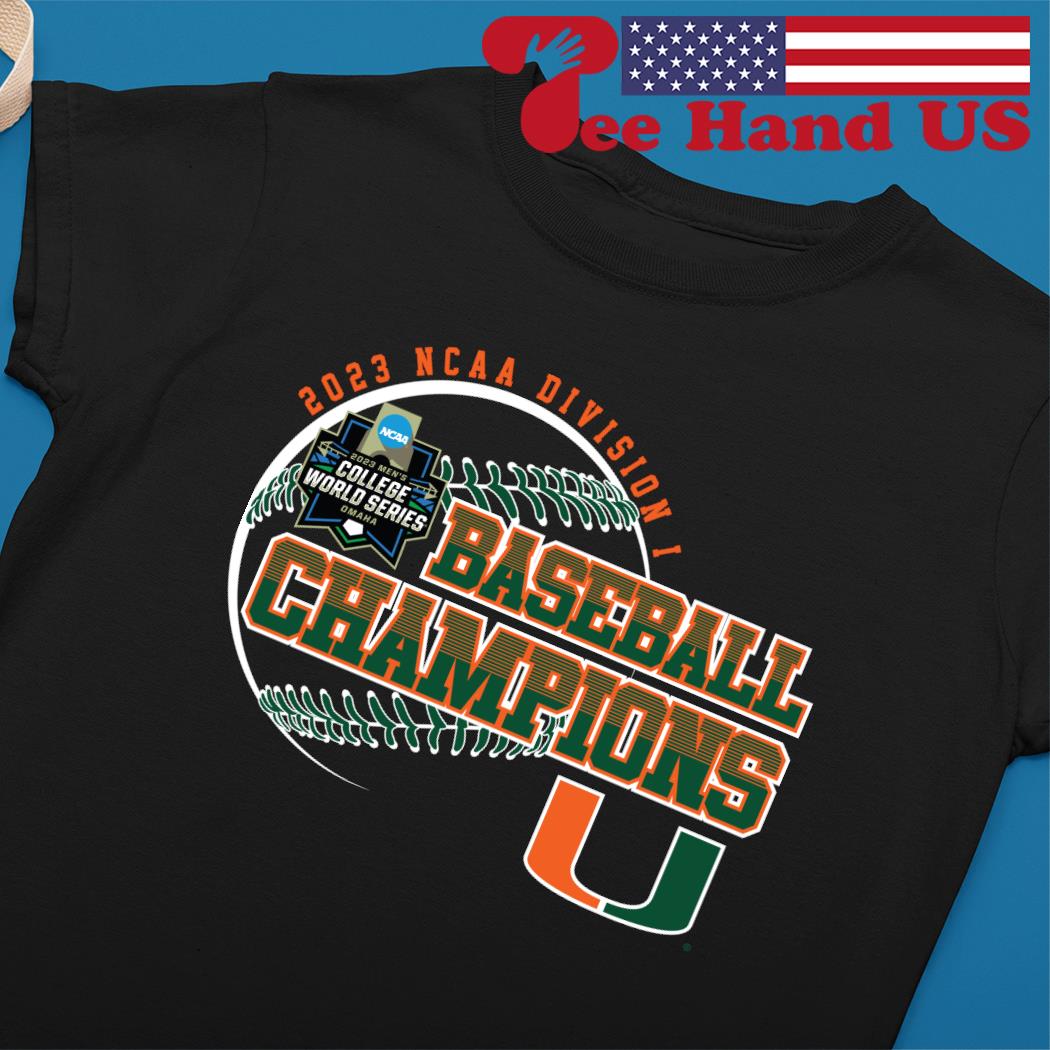 Miami Hurricanes NCAA Baseball Champions Division I 2023 Men's