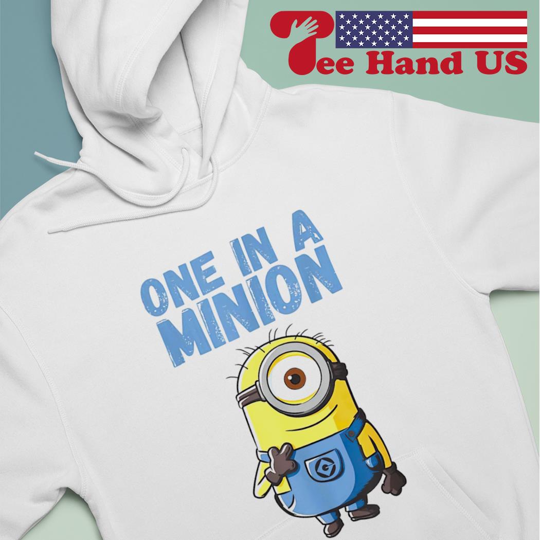 One in a Minion s hoodie