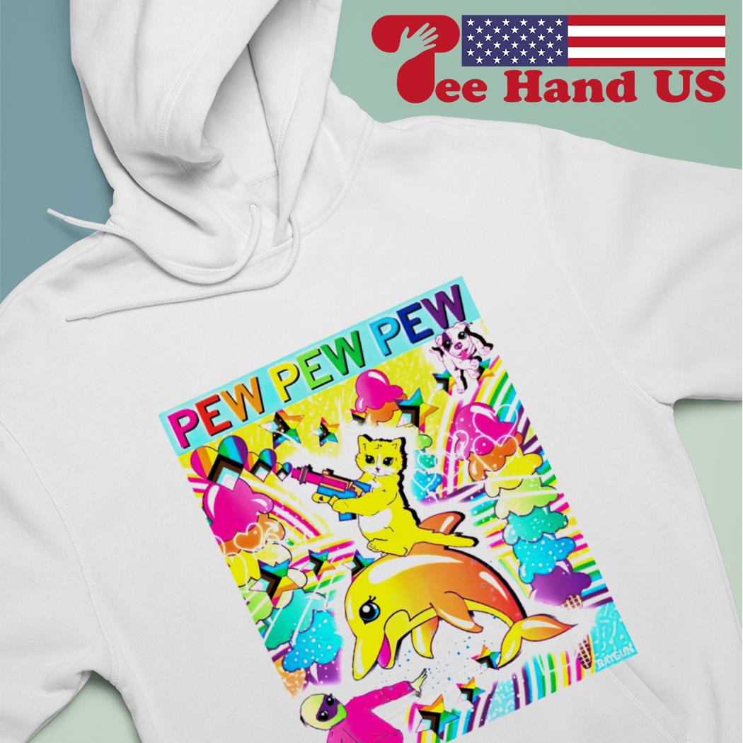 Pew pew pew full color animal s hoodie