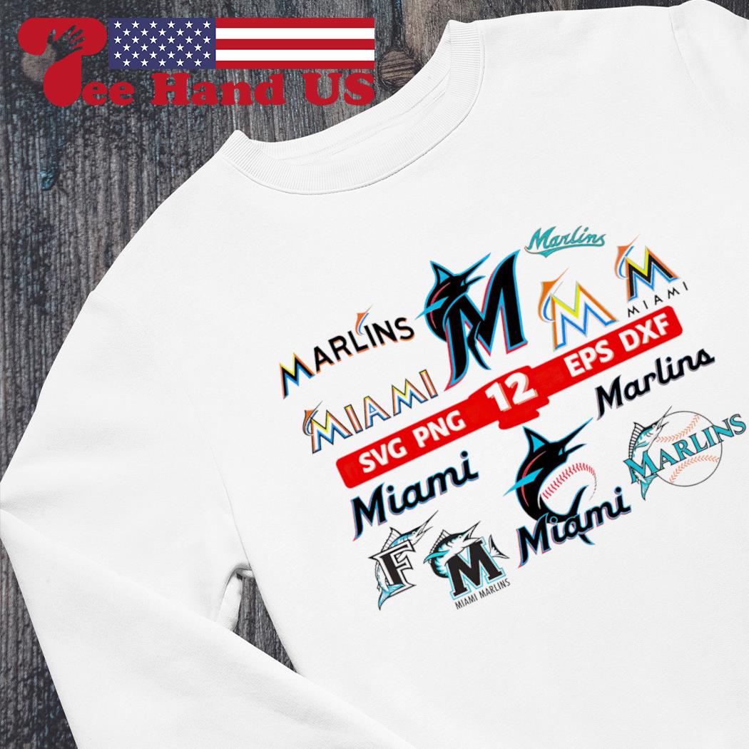 Official 12 Layered Miami Marlins Bundle Logo t-shirt, hoodie
