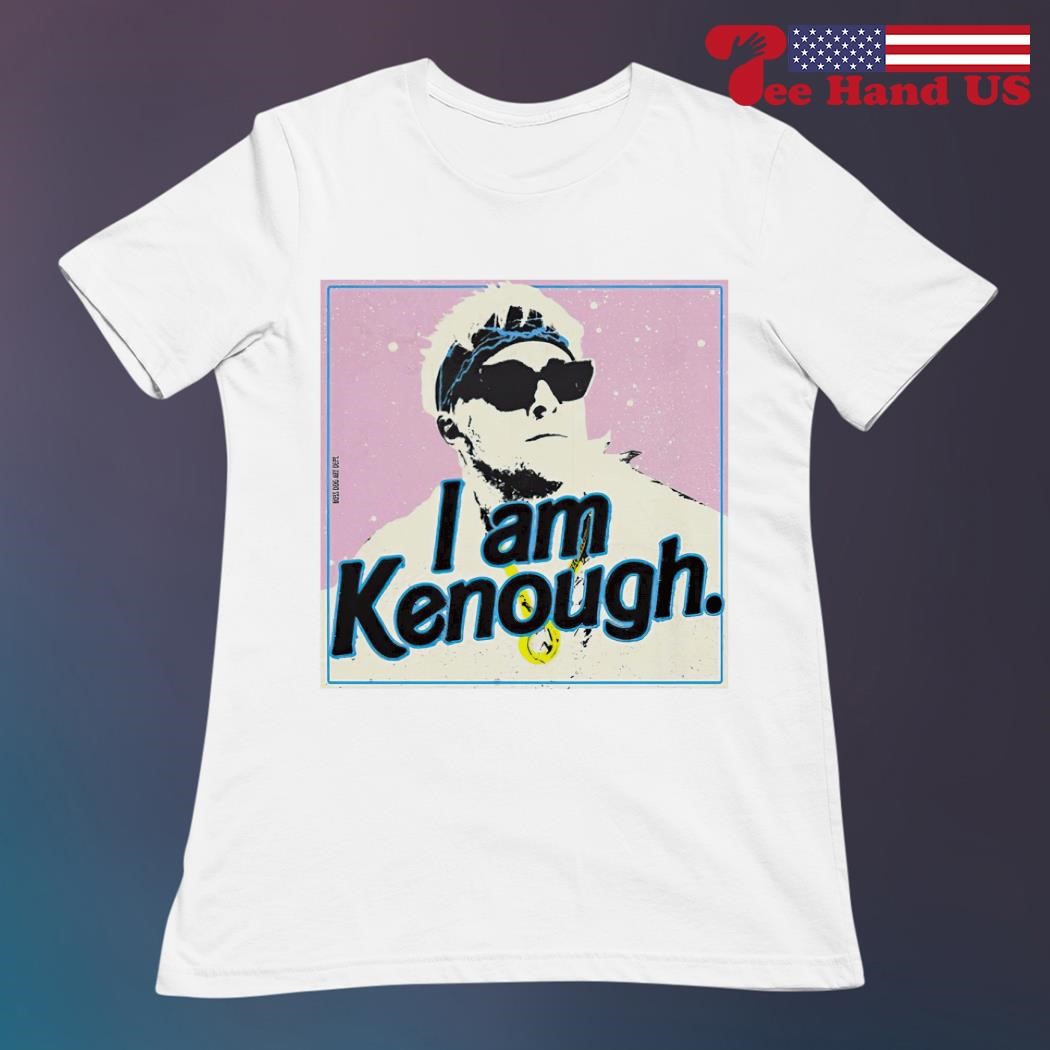 I Am Kenough Screen Print Dog Shirt - White