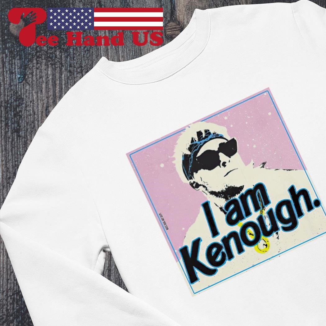 I Am Kenough Screen Print Dog Shirt - White