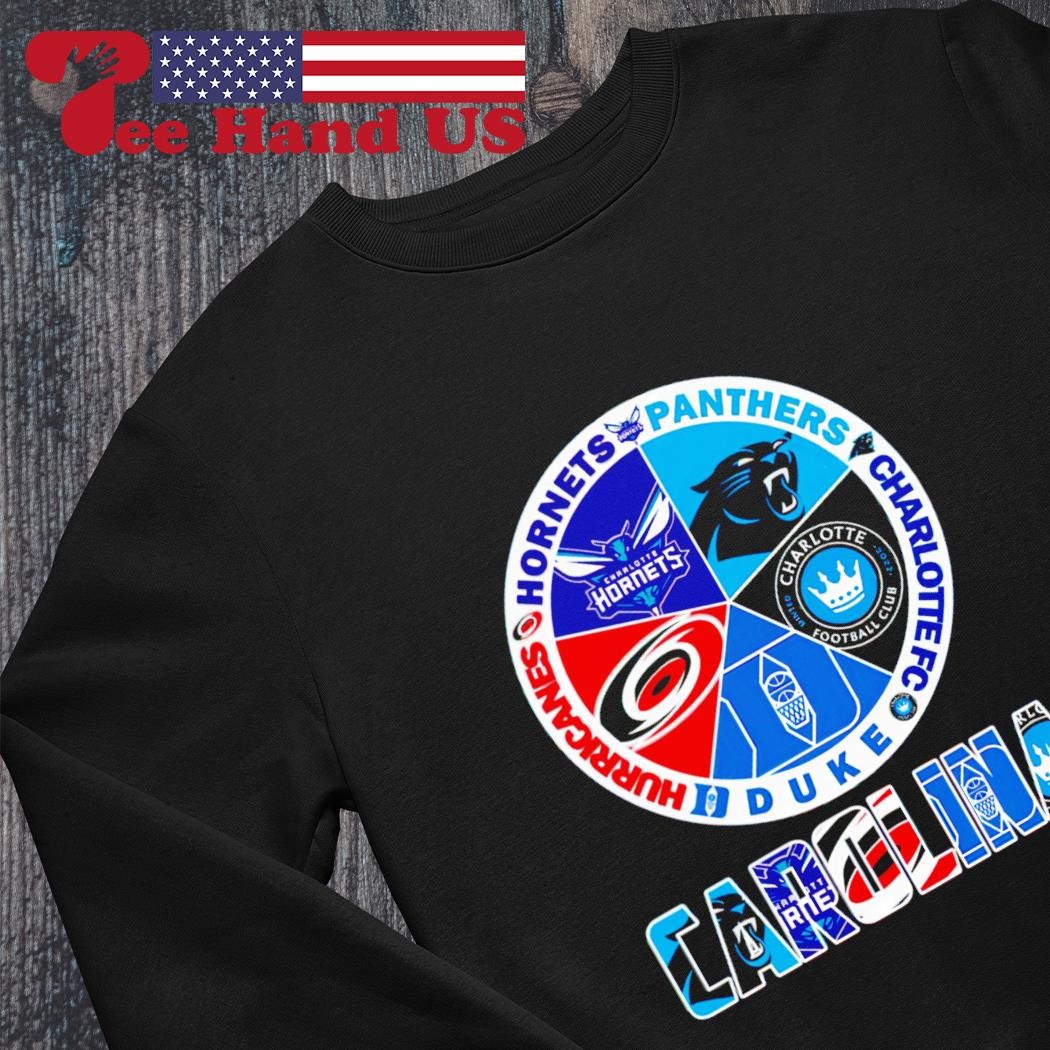 Carolina Panthers X Hurricanes And Hornets Logo Shirt - Peanutstee