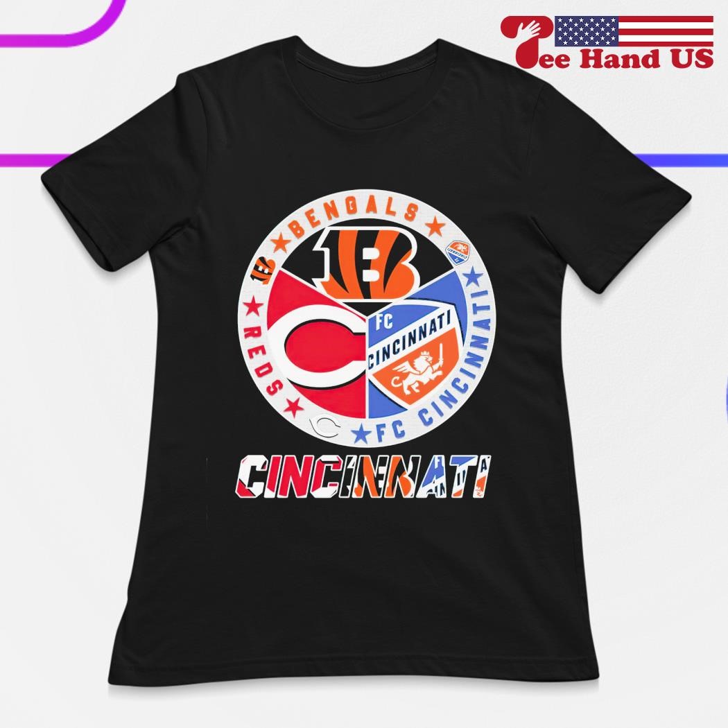 Cincinnati Sports Teams Logo Reds, Fc Cincinnati, Bearcats And Bengals  Shirt, hoodie, sweater, long sleeve and tank top