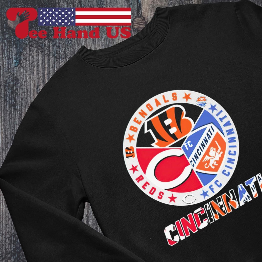 Cincinnati Reds Cincinnati Bengals Fc Cincinnati Logo Sport Teams Shirt -  Limotees