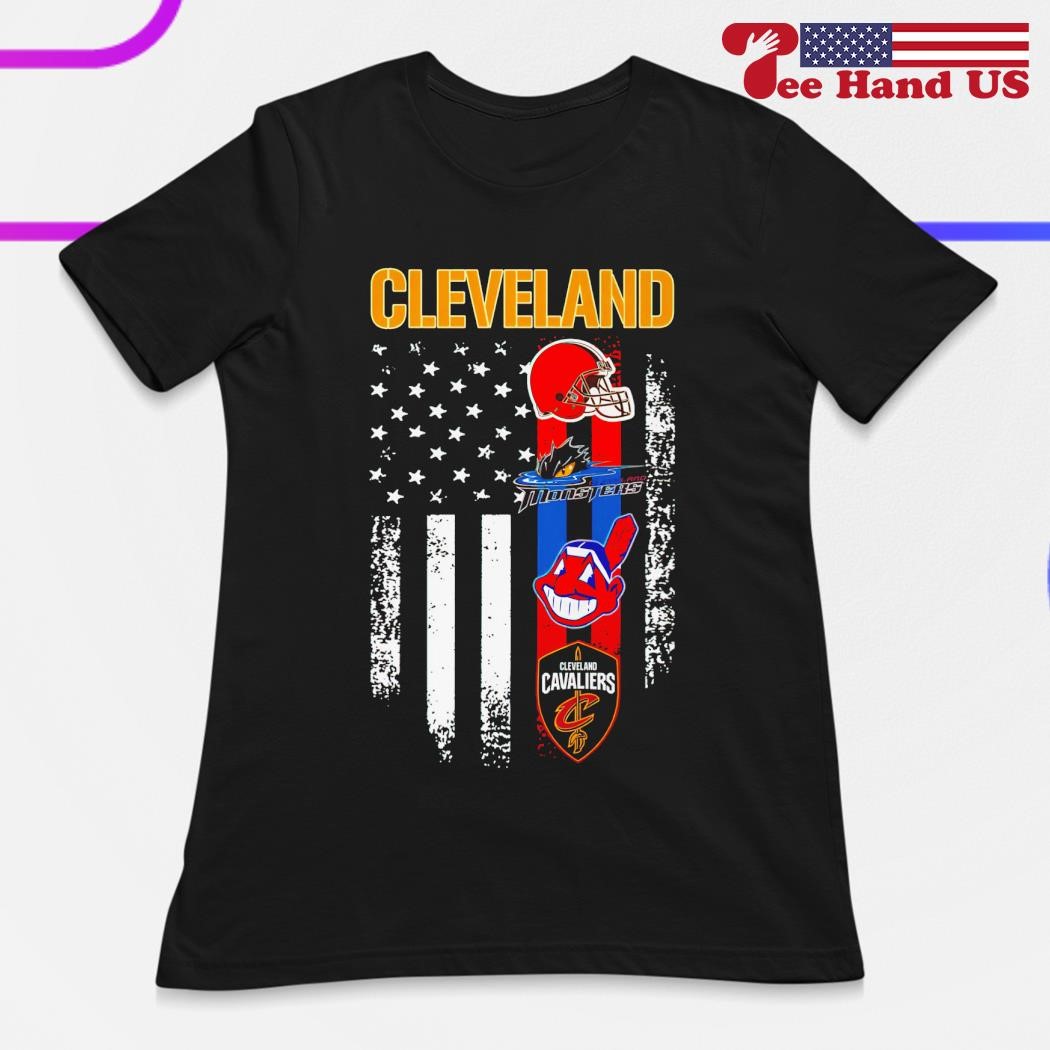 Cleveland Browns Cleveland Indians Cleveland Cavaliers logo shirt