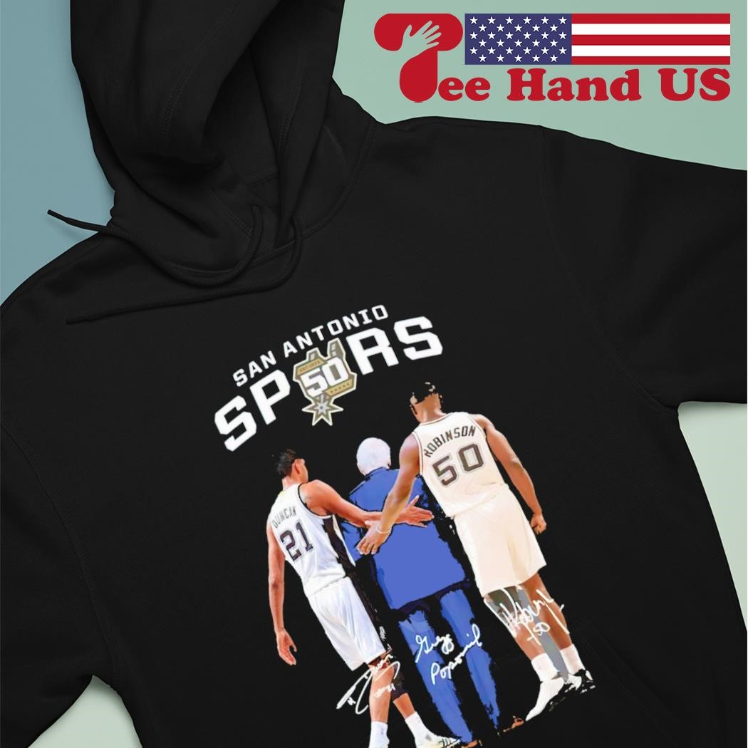 Duncan Robinson and Popovich San Antonio Spurs signatures shirt, hoodie,  sweater, long sleeve and tank top