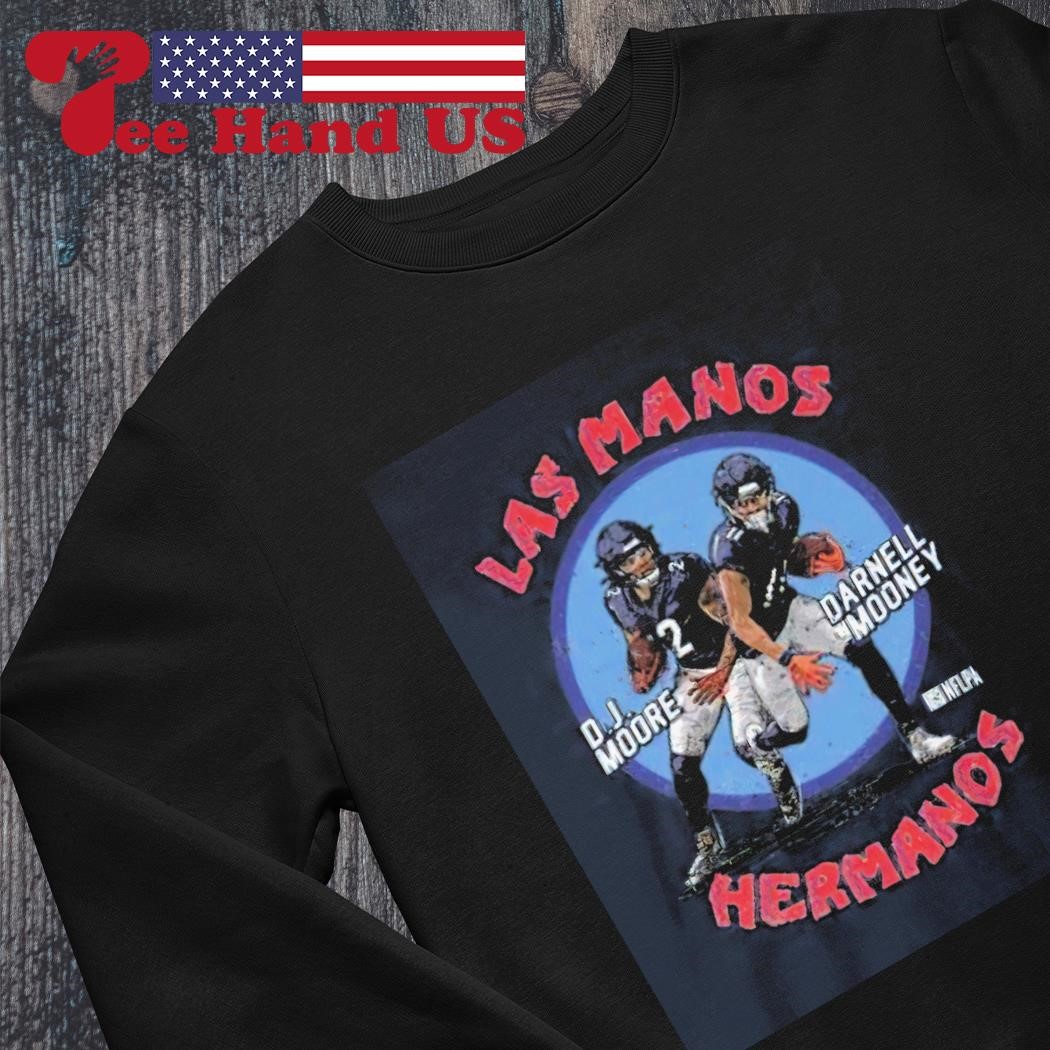 Las Manos Hermanos DJ Moore and Darnell Mooney shirt, hoodie, sweater, long  sleeve and tank top