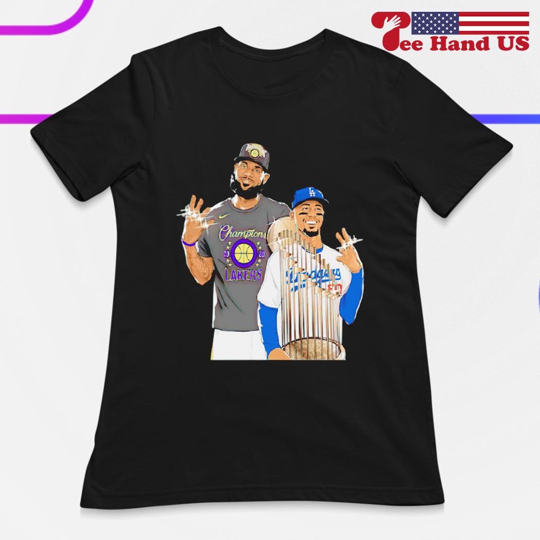 La is The City Of Champions Shirt - Lebron James x Mookie Betts -  Skullridding