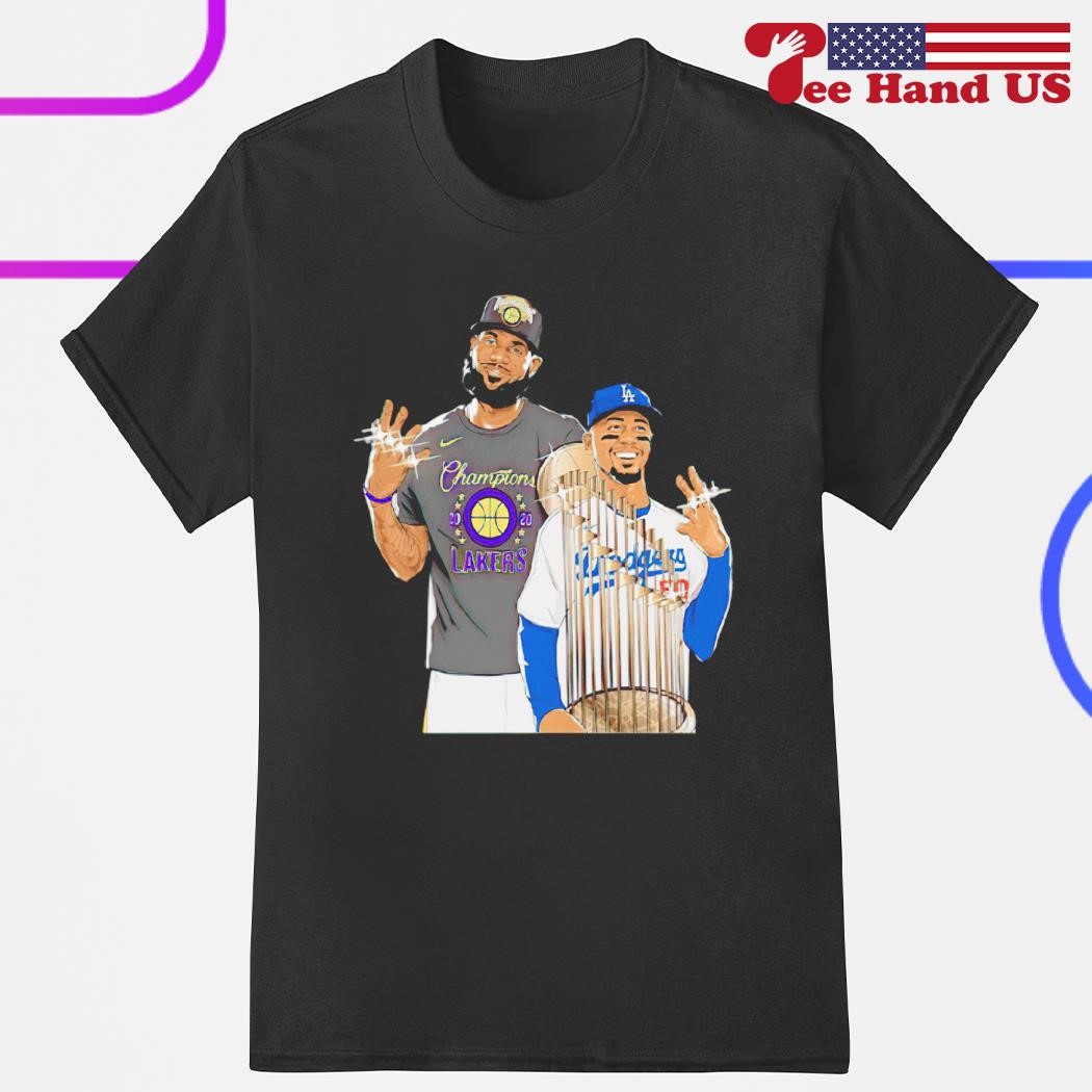 La is The City Of Champions Shirt - Lebron James x Mookie Betts -  Skullridding