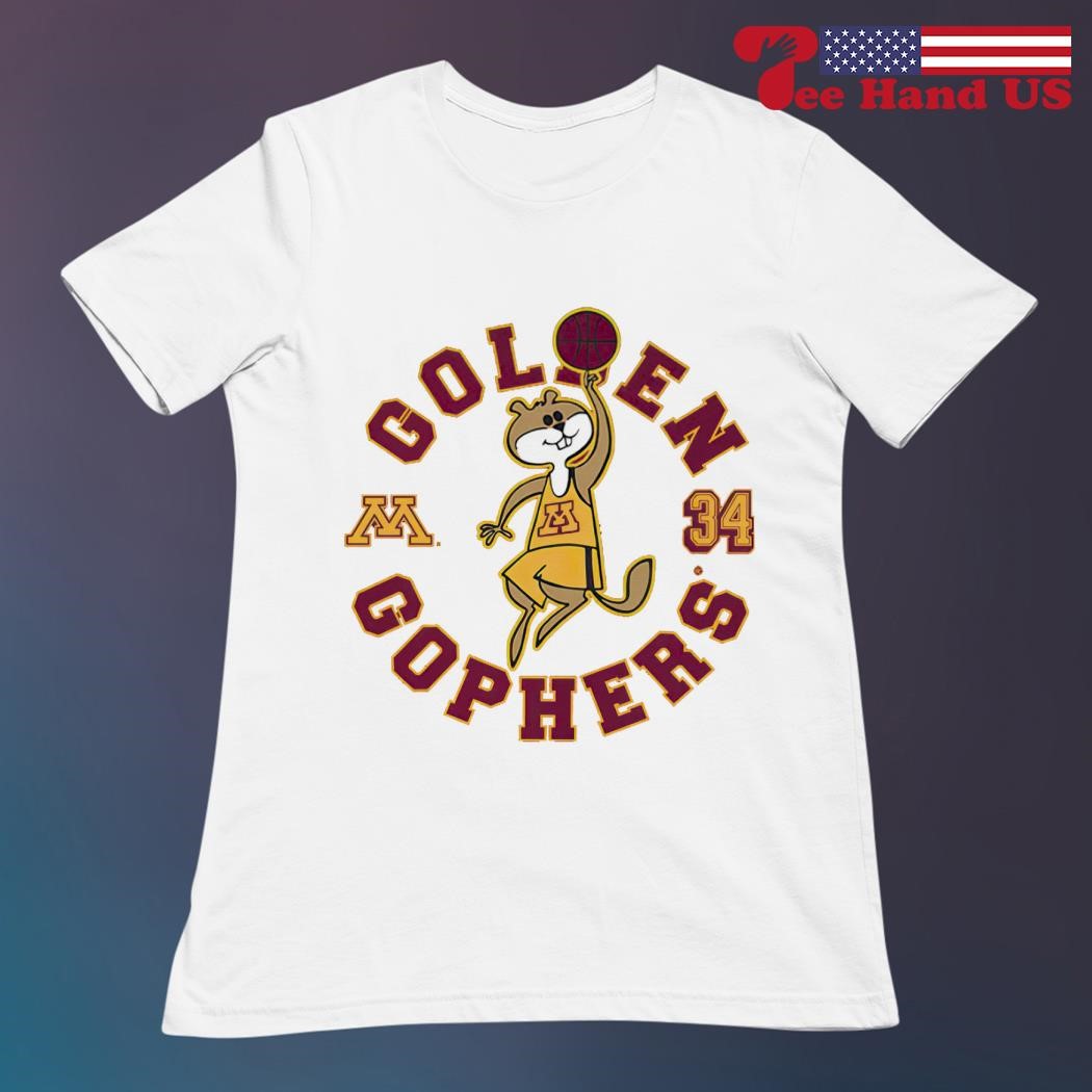 Minnesota Golden Gophers Willie Burton Goldy Basketball Spin shirt