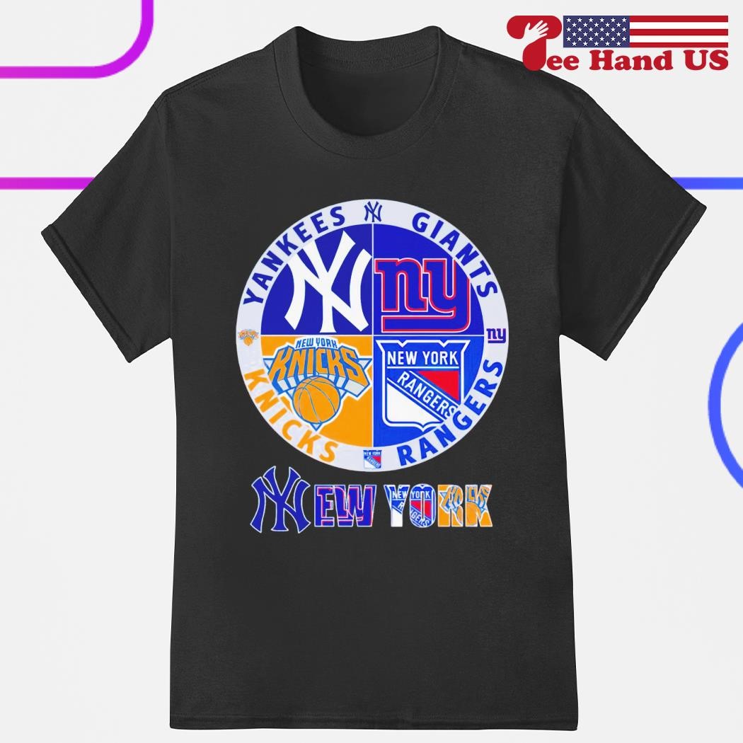 New York Yankees Giants Rangers Knicks logo shirt, hoodie, sweater, long  sleeve and tank top